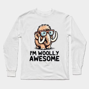 I'm Woolly Awesome Cute Extinct Animal Long Sleeve T-Shirt